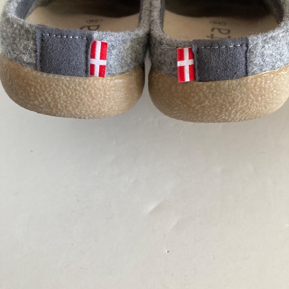 Sanita Lodge Slide Wool Clog Slippers Gray 36 US 5 Arch Support Comfort EUC - Picture 8 of 15